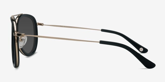 Duke Black AcetateSunglass Frames from EyeBuyDirect, Side View