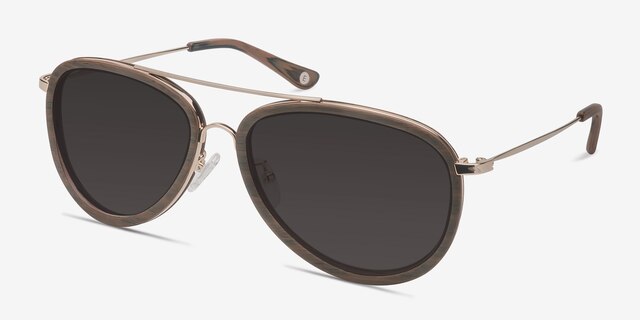 Duke Brown AcetateSunglass Frames from EyeBuyDirect, Angle View