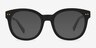 Till Sunset Matte Black Acetate-metalSunglass Frames from EyeBuyDirect, Front View