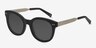 Till Sunset Matte Black Acetate-metalSunglass Frames from EyeBuyDirect, Angle View