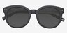 Till Sunset Matte Black Acetate-metalSunglass Frames from EyeBuyDirect, Closed View