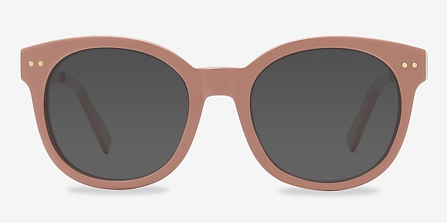 Till Sunset Pink Acetate-metalSunglass Frames from EyeBuyDirect, Front View