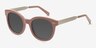 Till Sunset Pink Acetate-metalSunglass Frames from EyeBuyDirect, Angle View