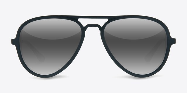 Riot Matte Blue AcetateSunglass Frames from EyeBuyDirect, Front View