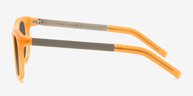 Peach Matte Orange AcetateSunglass Frames from EyeBuyDirect, Side View