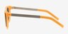 Peach Matte Orange AcetateSunglass Frames from EyeBuyDirect, Side View