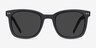 Peach Matte Black AcetateSunglass Frames from EyeBuyDirect, Front View