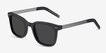 Peach Matte Black AcetateSunglass Frames from EyeBuyDirect, Angle View