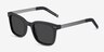 Peach Matte Black AcetateSunglass Frames from EyeBuyDirect, Angle View