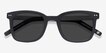 Peach Matte Black AcetateSunglass Frames from EyeBuyDirect, Closed View