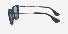 Bogota Matte Black Acetate-metal Soleil de Lunette de vue d'EyeBuyDirect, Vue de Côté