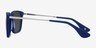 Bogota Matte Blue AcetateSunglass Frames from EyeBuyDirect, Side View