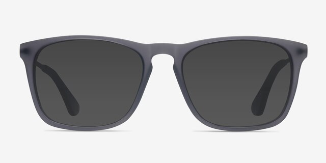 Bogota Matte Gray Acetate-metalSunglass Frames from EyeBuyDirect, Front View