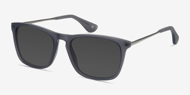 Bogota Matte Gray Acetate-metalSunglass Frames from EyeBuyDirect, Angle View