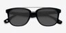 Crown Black AcetateSunglass Frames from EyeBuyDirect, Closed View