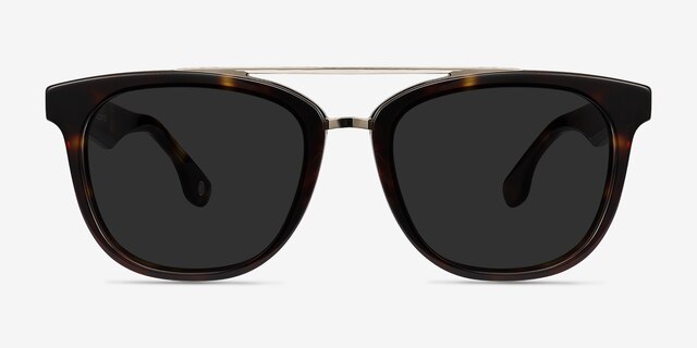 Crown Tortoise AcetateSunglass Frames from EyeBuyDirect, Front View