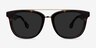 Crown Tortoise AcetateSunglass Frames from EyeBuyDirect, Front View