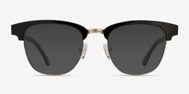 Somebody New Black Acetate-metalSunglass Frames from EyeBuyDirect, Front View