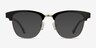 Somebody New Black Acetate-metalSunglass Frames from EyeBuyDirect, Front View