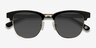 Somebody New Black Acetate-metalSunglass Frames from EyeBuyDirect, Closed View