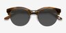 Starlet Brown Striped AcetateSunglass Frames from EyeBuyDirect, Closed View