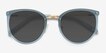 Crush Frosted Blue Acetate, MetalSunglass Frames from EyeBuyDirect, Closed View