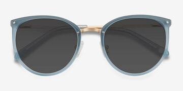 Frosted Blue Crush -  Acetate, Metal Sunglasses