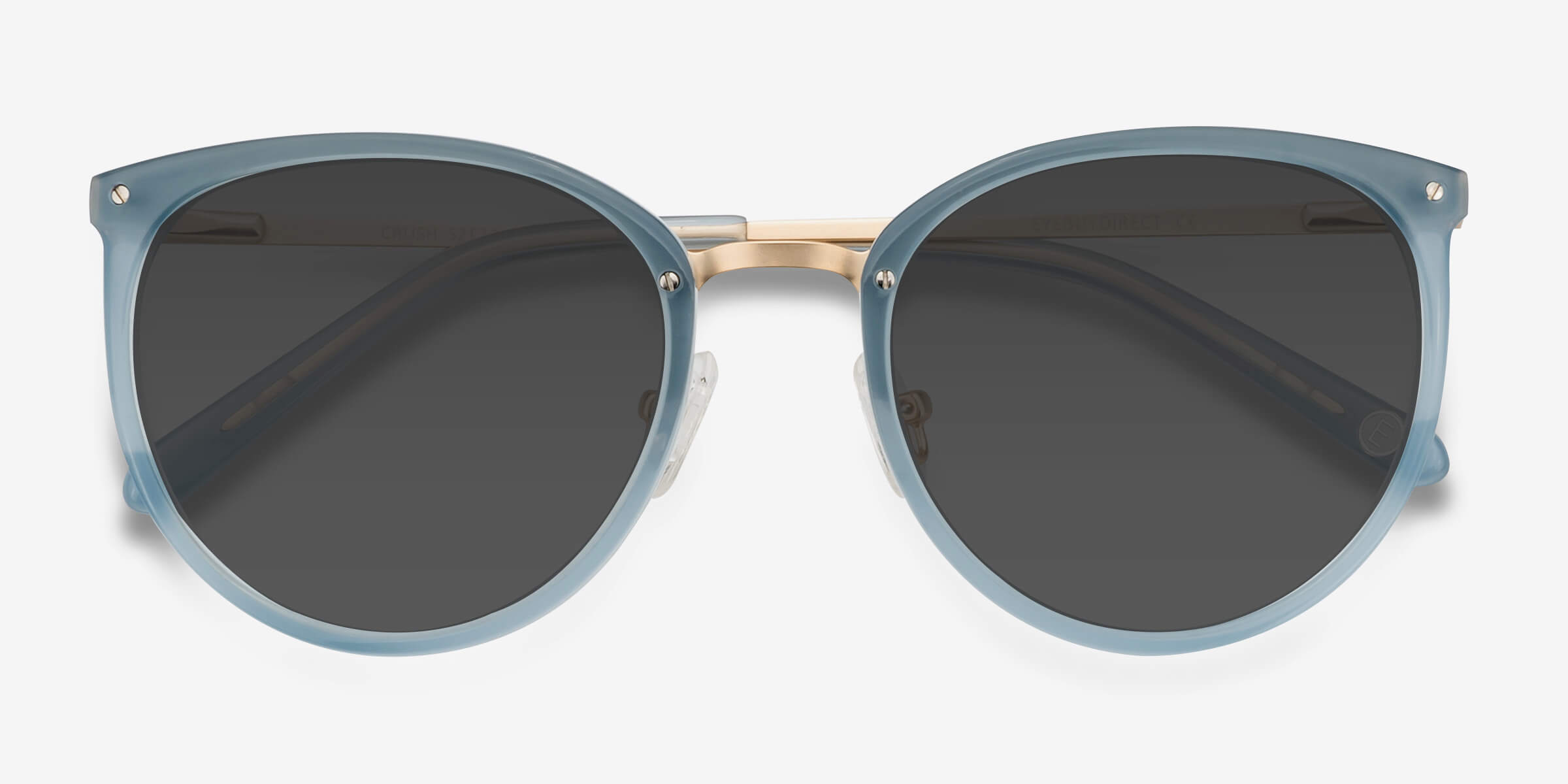 Crush - Cat Eye Frosted Blue Frame Sunglasses For Women | Eyebuydirect