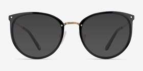 Crush Noir Acetate-metal Soleil de Lunette de vue d'EyeBuyDirect, Vue de Face