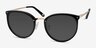 Crush Black Acetate-metalSunglass Frames from EyeBuyDirect, Angle View