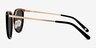 Crush Black Acetate-metalSunglass Frames from EyeBuyDirect, Side View