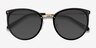 Crush Black Acetate-metalSunglass Frames from EyeBuyDirect, Closed View