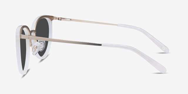 Crush Ivory Acetate-metalSoleil de Lunette de vue d'EyeBuyDirect, Vue de Côté