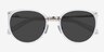Crush Ivory Acetate-metalSoleil de Lunette de vue d'EyeBuyDirect, Vue Rapprochée