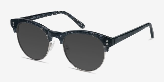 College Gray AcetateSunglass Frames from EyeBuyDirect, Angle View