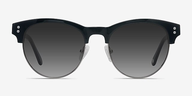 College Black AcetateSunglass Frames from EyeBuyDirect, Front View