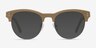 College Jaune Wood-textureSoleil de Lunette de vue d'EyeBuyDirect, Vue de Face