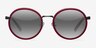 Lady Bird Matte Red AcetateSunglass Frames from EyeBuyDirect, Front View