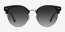 Silicate Black AcetateSunglass Frames from EyeBuyDirect, Front View