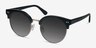 Silicate Black AcetateSunglass Frames from EyeBuyDirect, Angle View