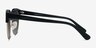 Silicate Black AcetateSunglass Frames from EyeBuyDirect, Side View