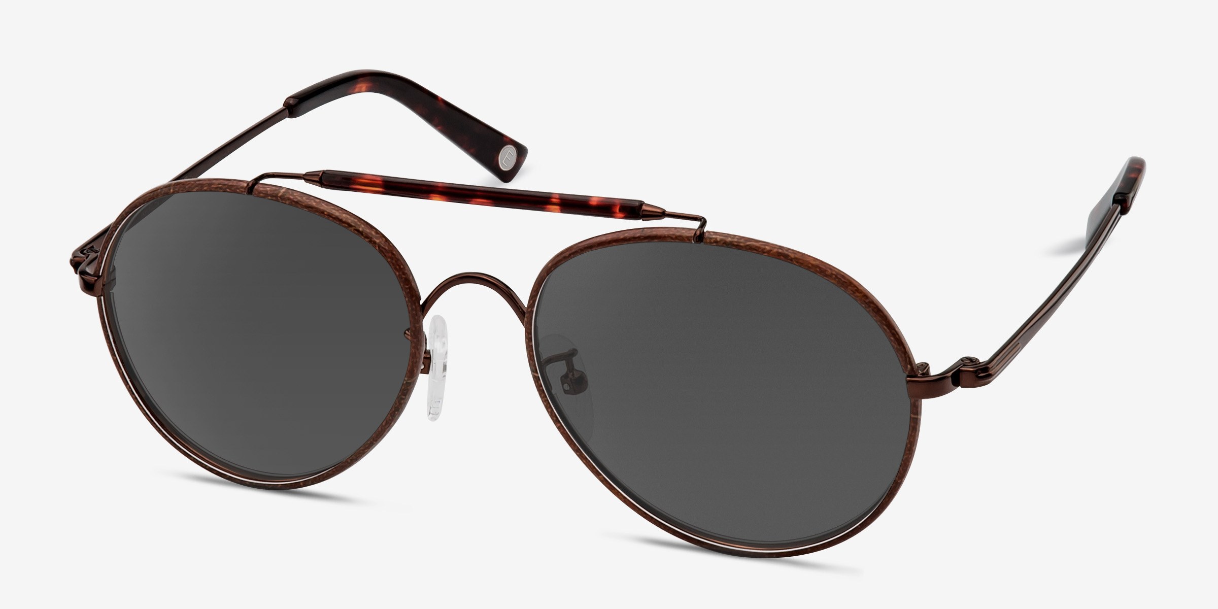 Nairobi Aviator Brown Frame Prescription Sunglasses Eyebuydirect