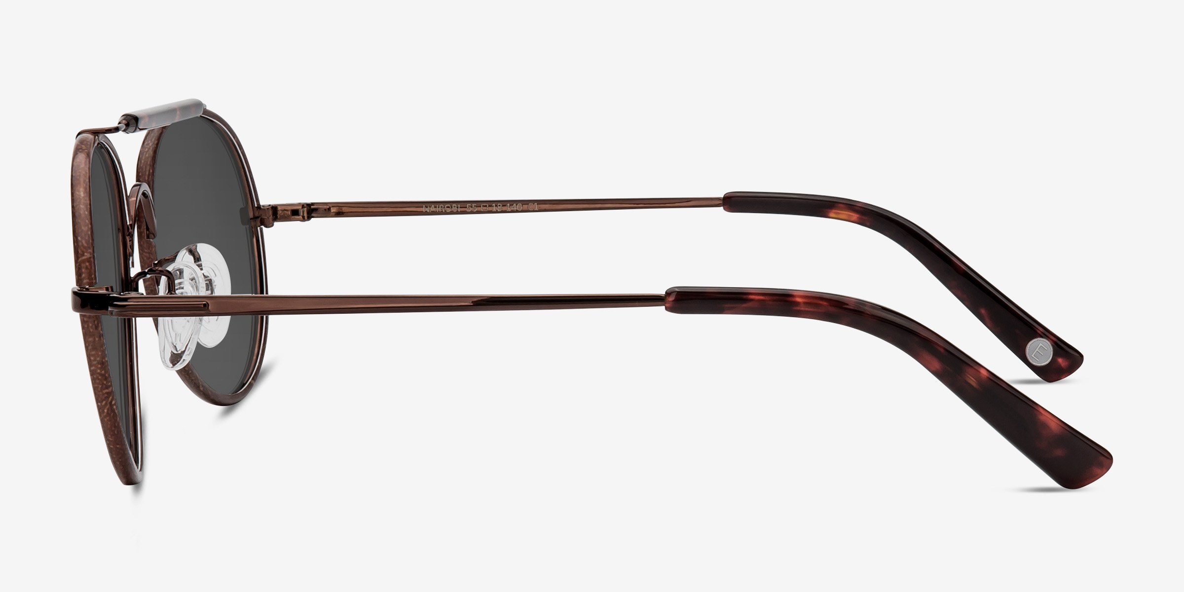 Nairobi Aviator Brown Frame Prescription Sunglasses Eyebuydirect