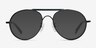 Nairobi Black AcetateSunglass Frames from EyeBuyDirect, Front View