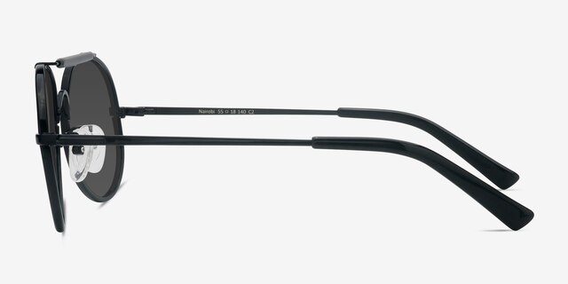 Nairobi Black AcetateSunglass Frames from EyeBuyDirect, Side View