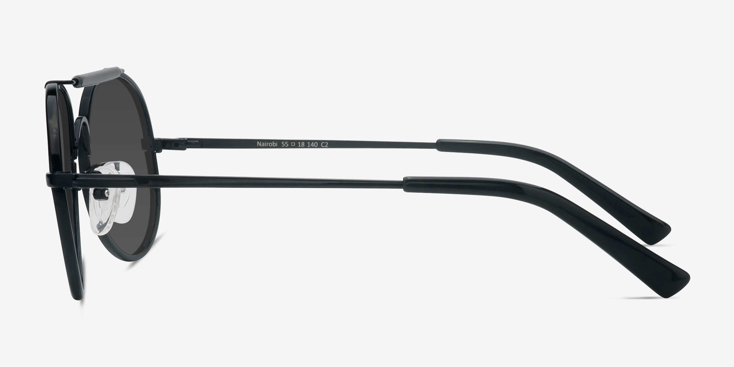 Nairobi Aviator Black Frame Prescription Sunglasses Eyebuydirect