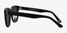 Haute Couture Matte Black Acetate-metalSunglass Frames from EyeBuyDirect, Side View