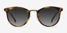 Sun Nostalgia Caramel Acetate-metalSoleil de Lunette de vue d'EyeBuyDirect, Vue de Face