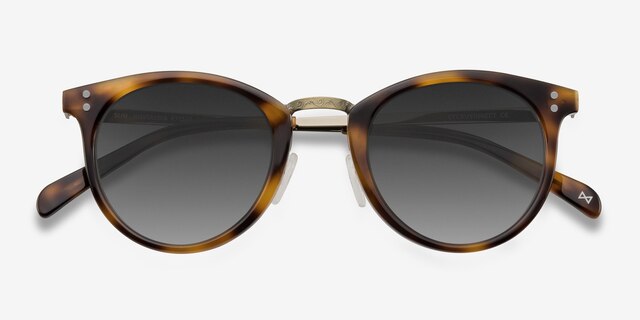 Sun Nostalgia Caramel Acetate-metalSoleil de Lunette de vue d'EyeBuyDirect, Vue Rapprochée