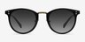 Sun Nostalgia Charcoal AcetateSunglass Frames from EyeBuyDirect, Front View